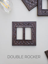 Modern Diamond Switch Plates - Classic Rust