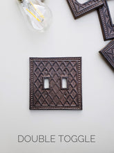 Modern Diamond Switch Plates - Classic Rust