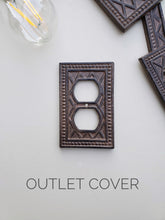 Modern Diamond Switch Plates - Classic Rust