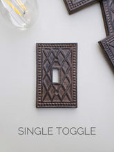 Modern Diamond Switch Plates - Classic Rust