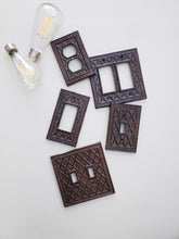 Modern Diamond Switch Plates - Classic Rust