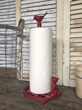 Cat and Bird Paper Towel Holder