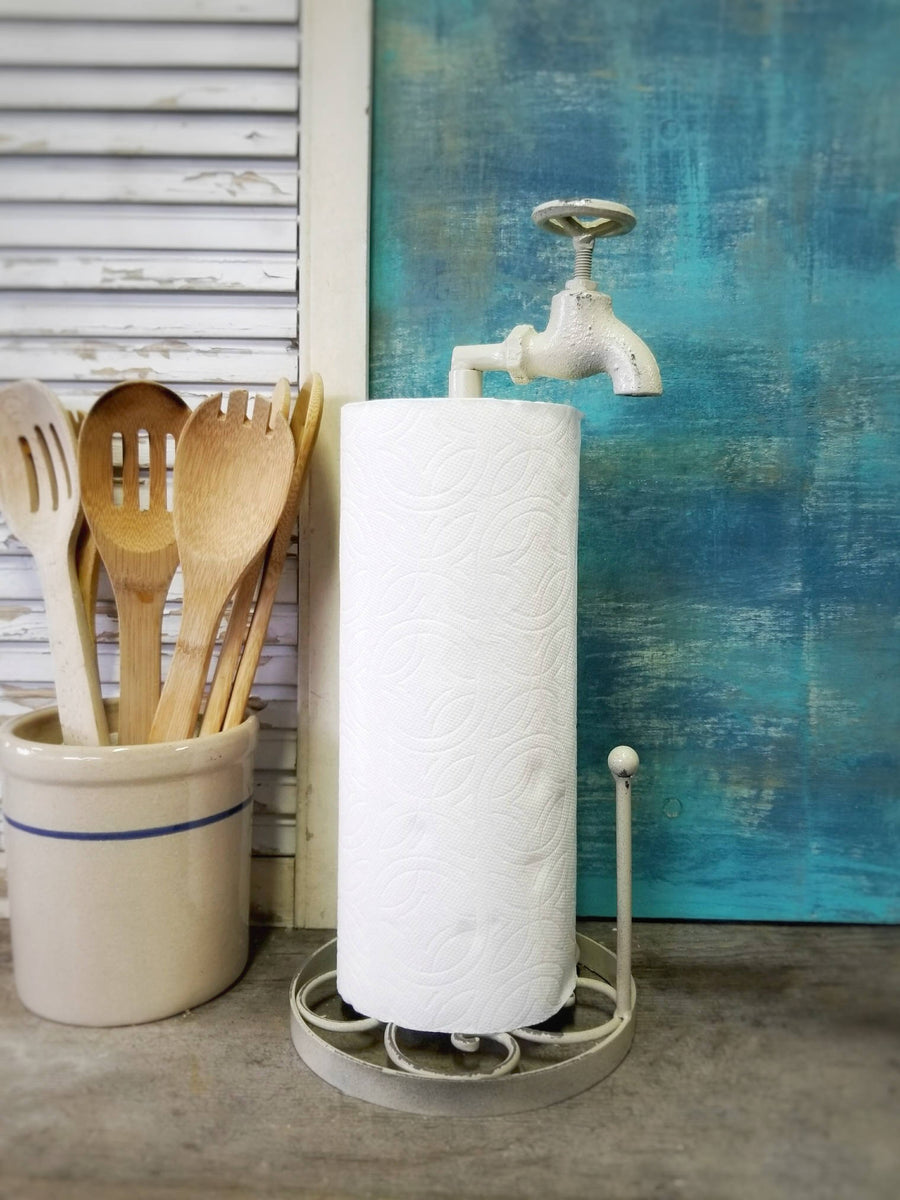 Farmhouse Paper Towel Holder DIY - Houseful of Handmade