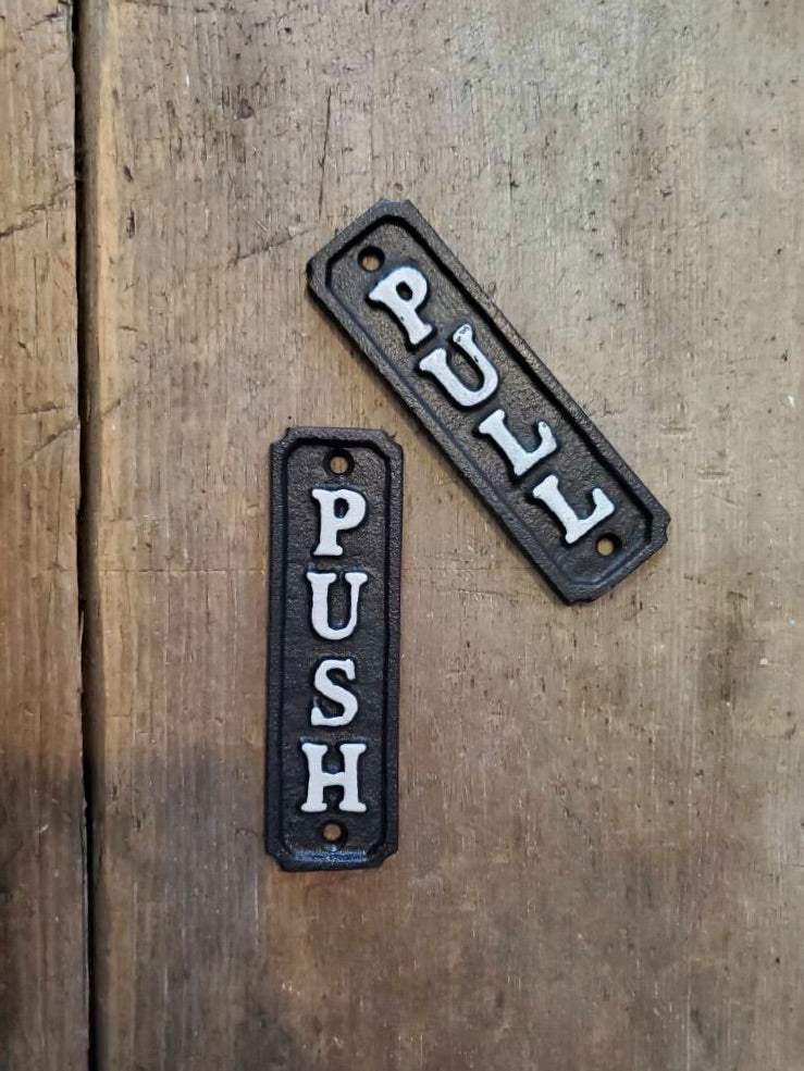 Push & Pull Plaques