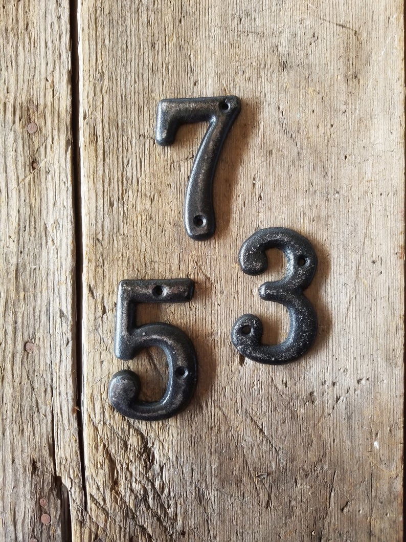 Small Iron Numbers – Farmhouse Iron Co