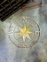 Small Star Metal Compass - 27 1/2"