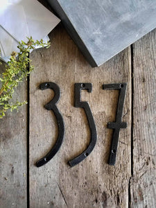 Modern Iron House Numbers