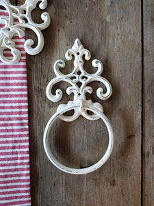 Ornate Cast Iron Towel Holder
