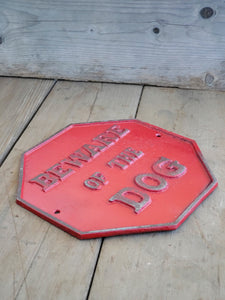 Beware of Dogs Sign - Octagon